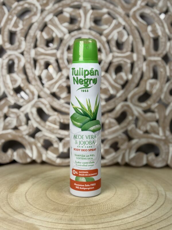 desodorante spray tulipán negro aloe vera & jojoba