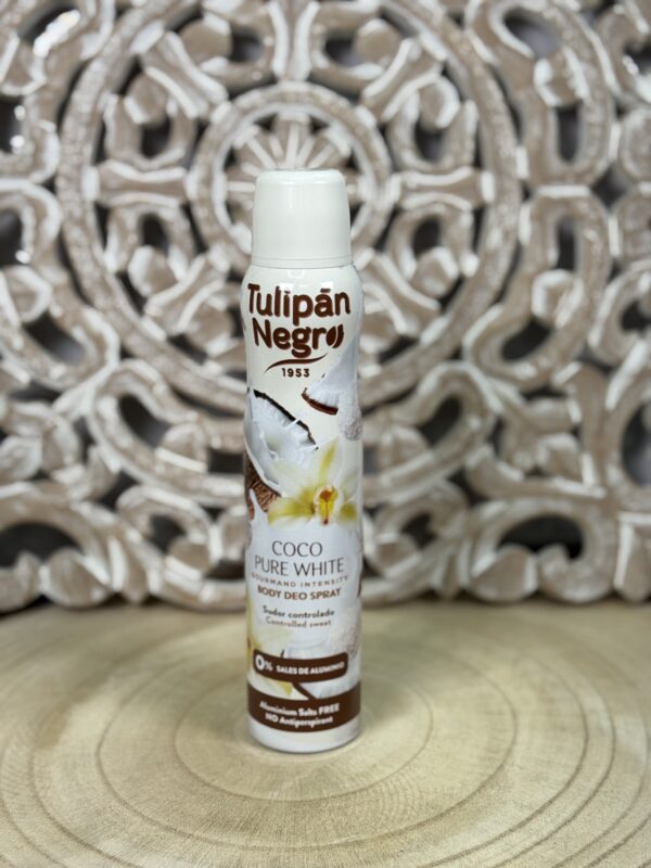 desodorante spray tulipán negro coco pure white