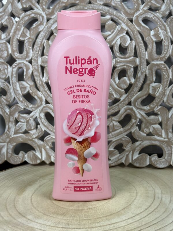 gel tulipán negro besitos de fresa