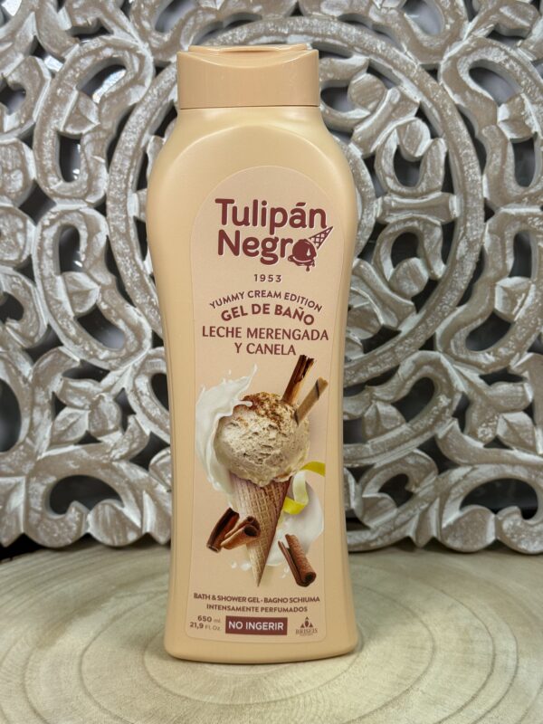 gel tulipán negro leche merengada y canela