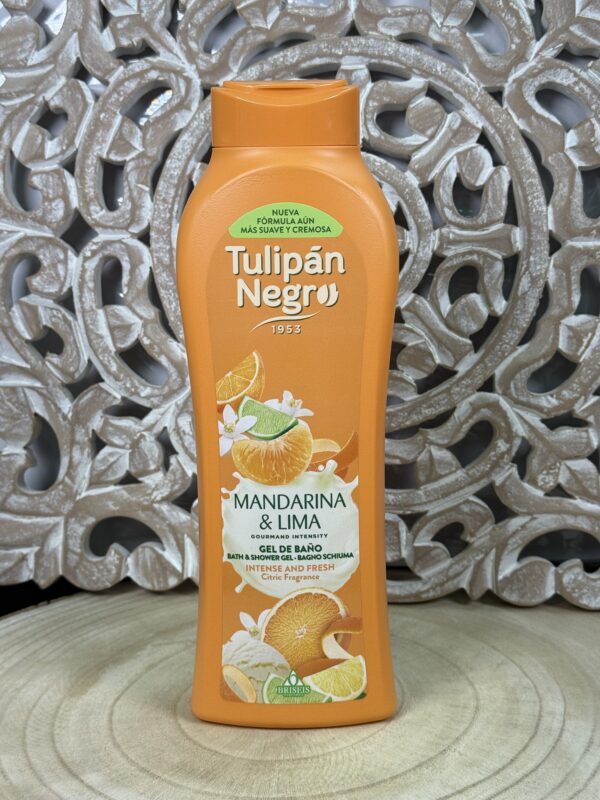 gel tulipán negro de mandarina &lima