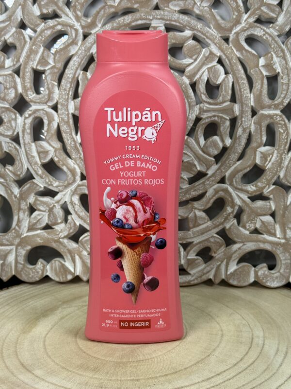 gel tulipán negro yogurt con frutos rojos